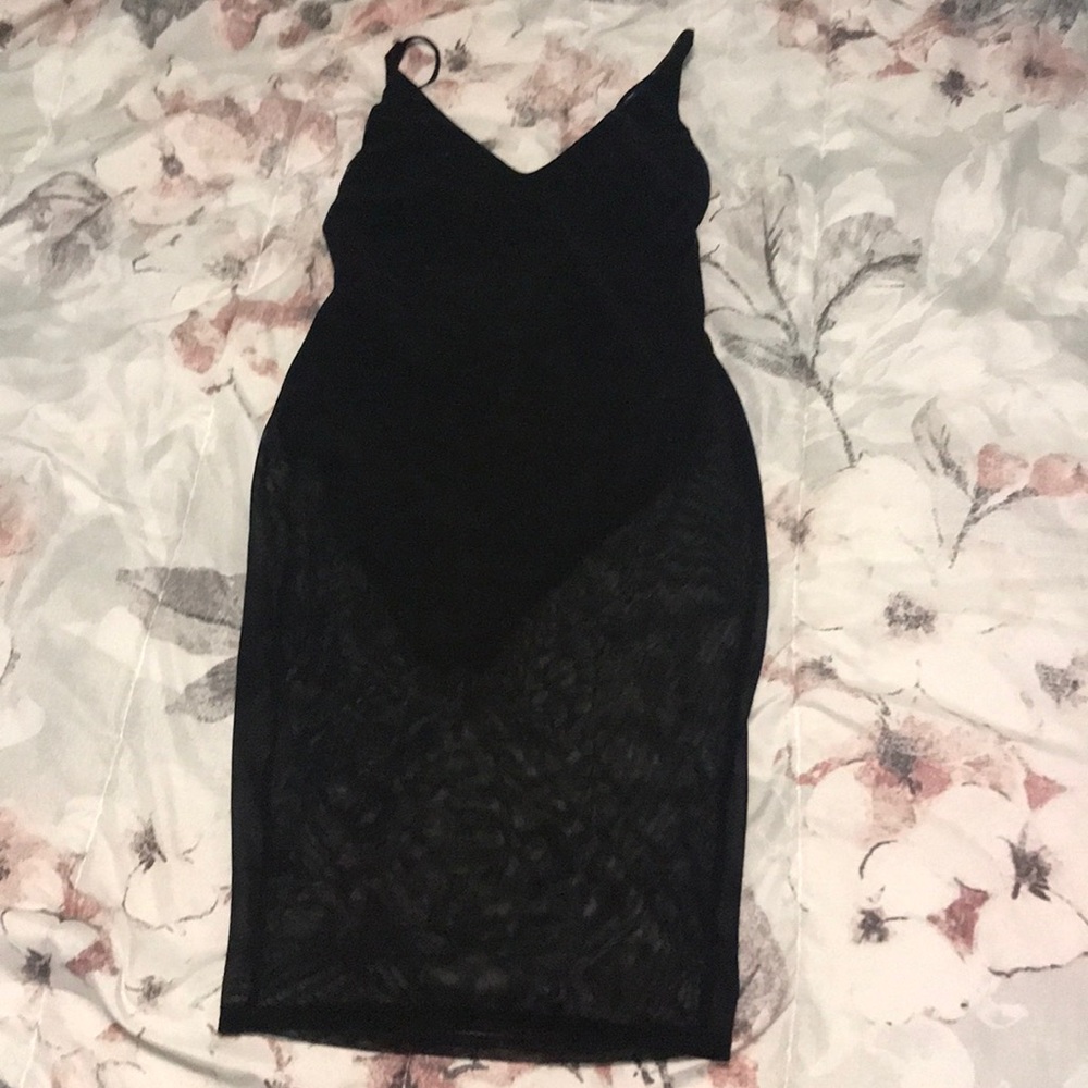 Black Mesh Dress